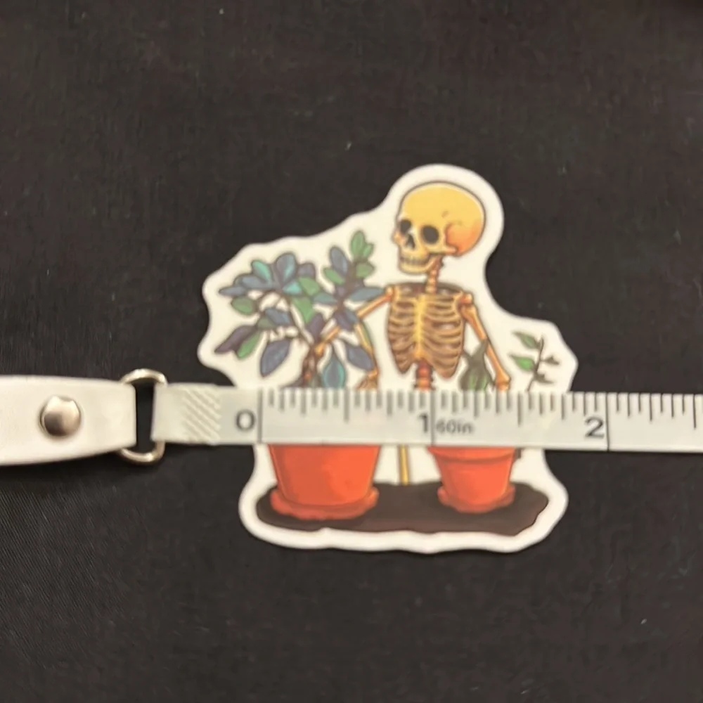 Floral skull stickers/decals.